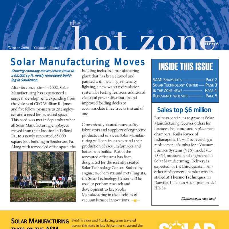 The Hot Zone Newsletter - 2006 Winter