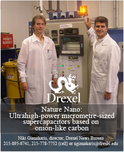 Nature Nano: Ultrahigh-power micrometre-sized supercapacitors based on onion-like carbon