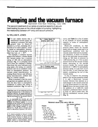 Pumping and the Vacuum Furnace