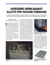 Assessing Work-Basket Alloys for Vacuum Furnaces